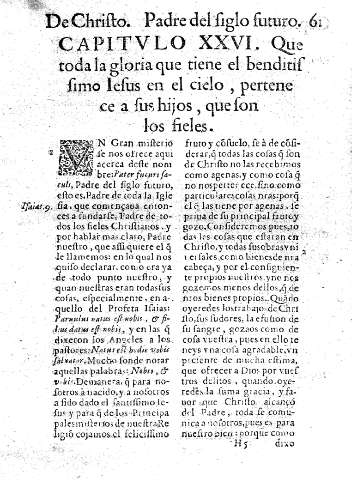 Capitvlo XXVI. Que toda la gloria que tiene el benditissimo Iesus en el cielo, pertenece a sus hijos, que son los fieles