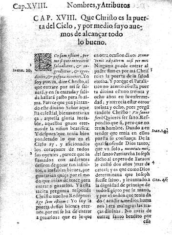 Cap. XVIII. Que Christo es la puerta del Cielo , y por medio, suyo auemos de alcançar todo lo bueno