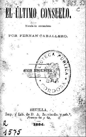 El último consuelo. Novela de costumbres