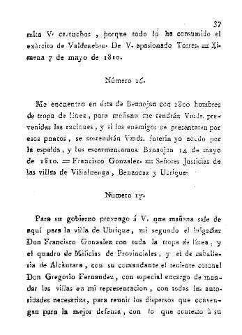 Número 16  -  Número 17