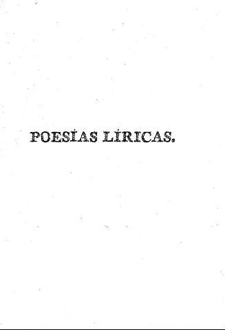 Poesías líricas