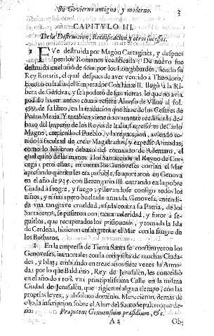 Capitvlo III. De la Destruicion, Reedificacion, y otros sucessos