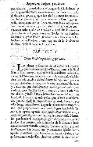 Capitvlo V. De los Edificios publicos, y privados