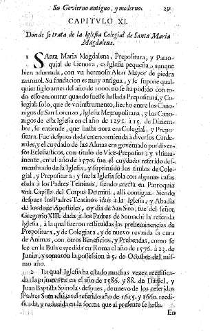 Capitvlo XI. Donde se trata de la Iglesia Colegial de Santa Maria Magdalena