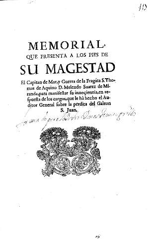 Memorial que presenta a los pies de su magestad ...