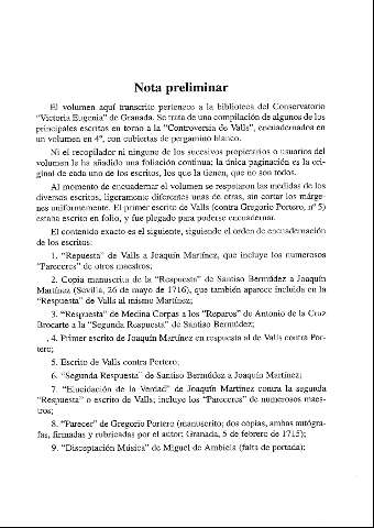 Nota preliminar