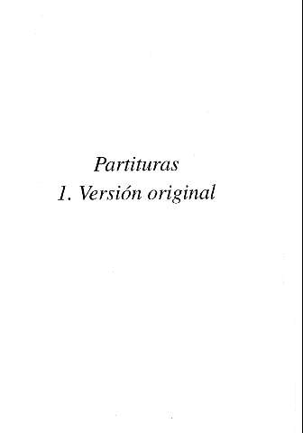 Partituras. 1. Versión original
