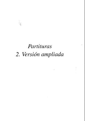 Partituras. 2. Versión ampliada