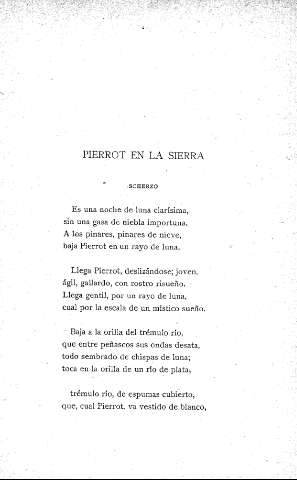 Pierrot en la sierra