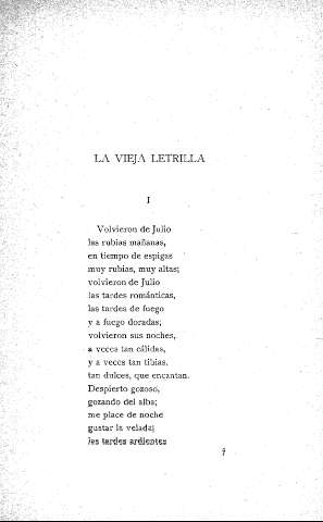 La vieja letrilla