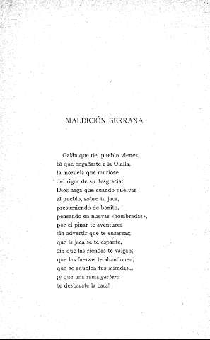 Maldición serrana