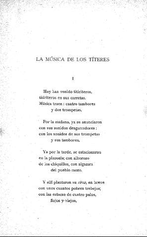 La música de los títeres