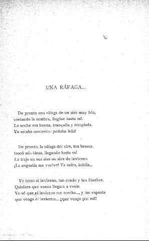 Una ráfaga...