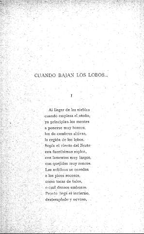 Cuando bajan los lobos...