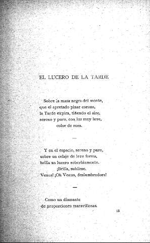 El lucero de la tarde