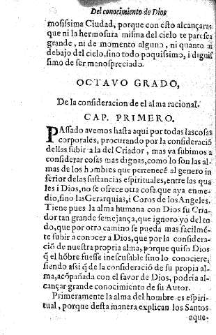 Octavo grado, de la consideracion de el alma racional