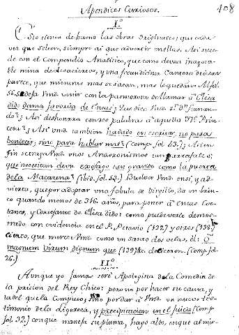 Apendices curiosos