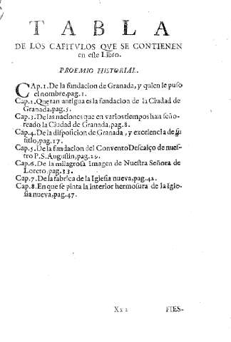 Tabla de los capitvlos que se contienen en este Libro.