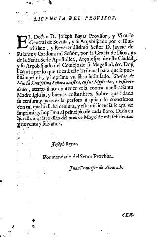 Licencia del Provisor.