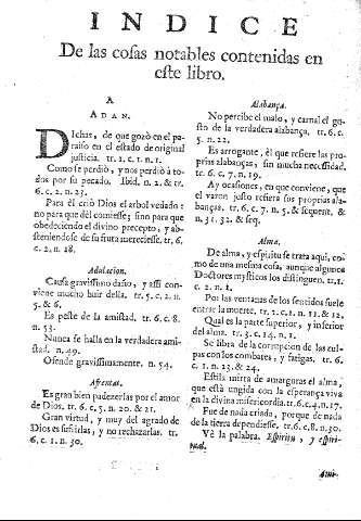 Indice de las cosas notables contenidas en este libro
