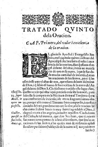 Tratado Qvinto. De la oracion