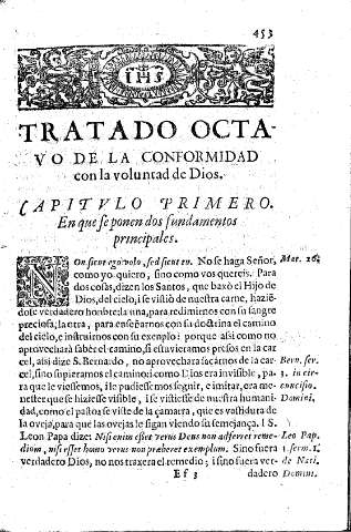 Tratado Octavo. De la conformidad con la voluntad de Dios