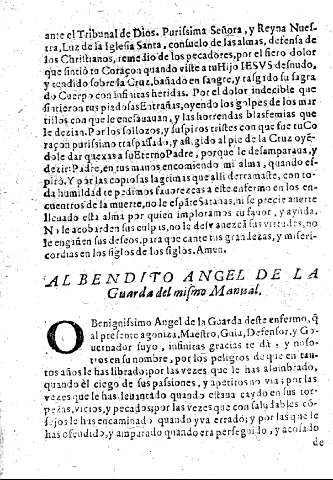 Al Bendito Angel de la Guarda del mismo manual