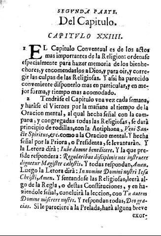 Del Capitulo. Capitvlo XXIIII.