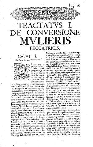 Tractatvs I. De conversione mvlieris peccatricis