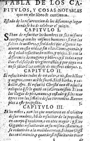 Tabla de los capitvlos, y cosas notables que en este libro se contienen