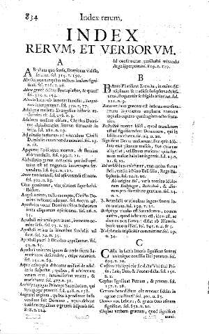 Index rervm, et verborvm