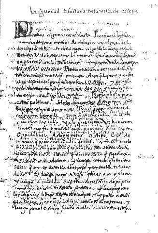 Antiguedad Ehistoria dela villa de estepa