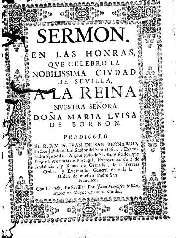 Sermon. En las honras, qve celebro la noblissima civdad de Sevilla...