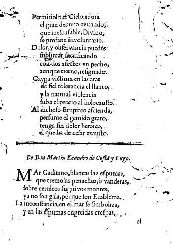 De Don Martin Leandro de Costa y Lugo.