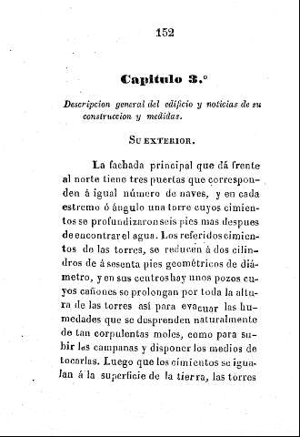 Capítulo 3º. Descripción general del edificio y noticias de su construcción y medios