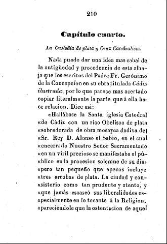 Capítulo cuarto. La Custodia de plata y Cruz Catedralicia