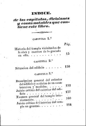 Índice de los capítulos, divisiones y cosas notables que contiene este libro