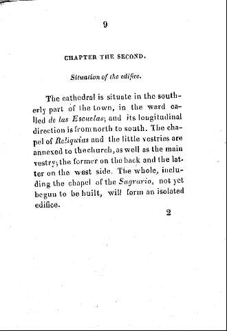 Chapter the second. Situation of the edifice