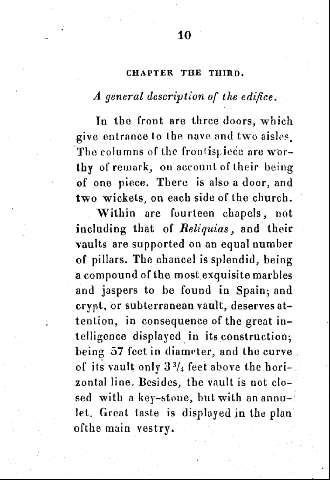 Chapter the Third. A general description of the edifice