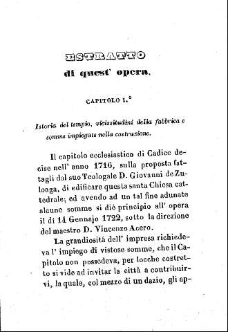 Estratto di quest' opera - Capitolo 1º. Istoria del tempio, vicissitudini della fabrica e somme impiegate nella construzione