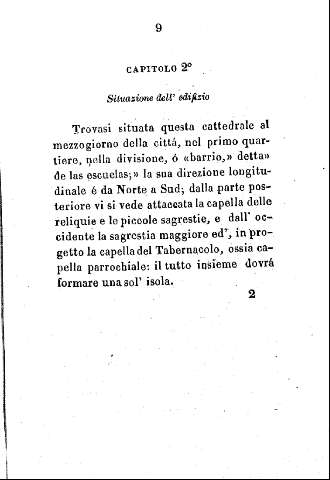 Capitolo 2º. Situazione dell' edifizio