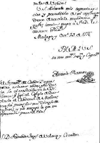 Malaga Oct. 29 de 1776