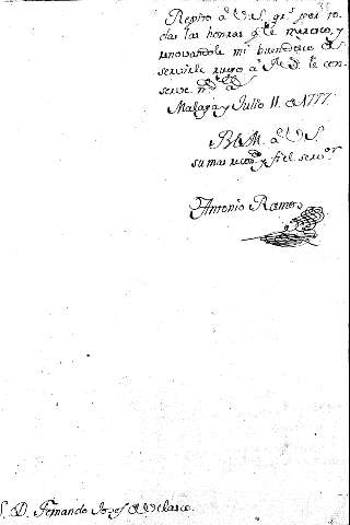 Malaga y Julio 11 de1777