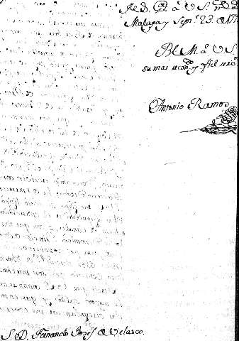 Malaga septe. 23 de1777
