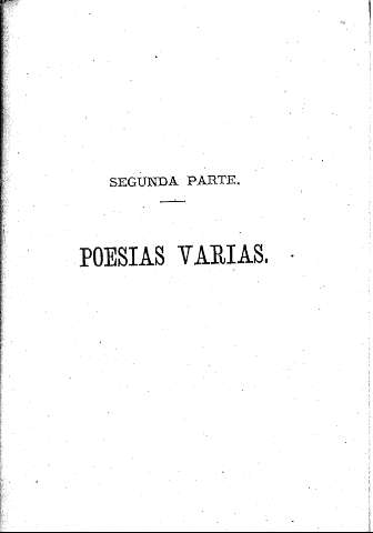 Segunda Parte - Poesías varias