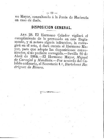 Disposición general