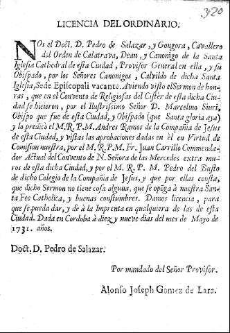 Licencia del Ordinario