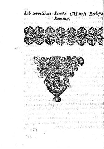 Sub correctione Sancte Matris ecclesiae Romane.