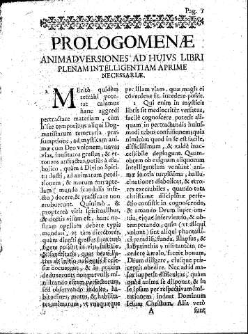 Prologomenae animadversiones ad huius libri plenam intelligentiam aprime necessariae