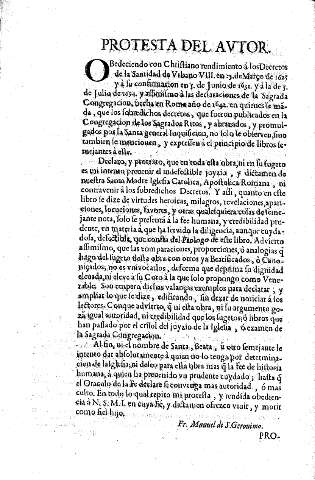Protesta del avtor